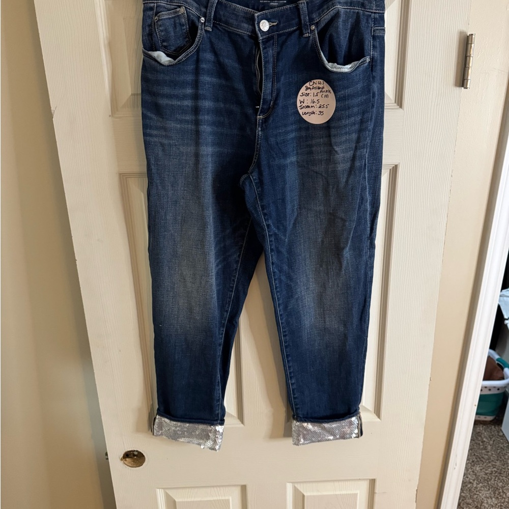 Chico's Dark Blue Denim Jeans
